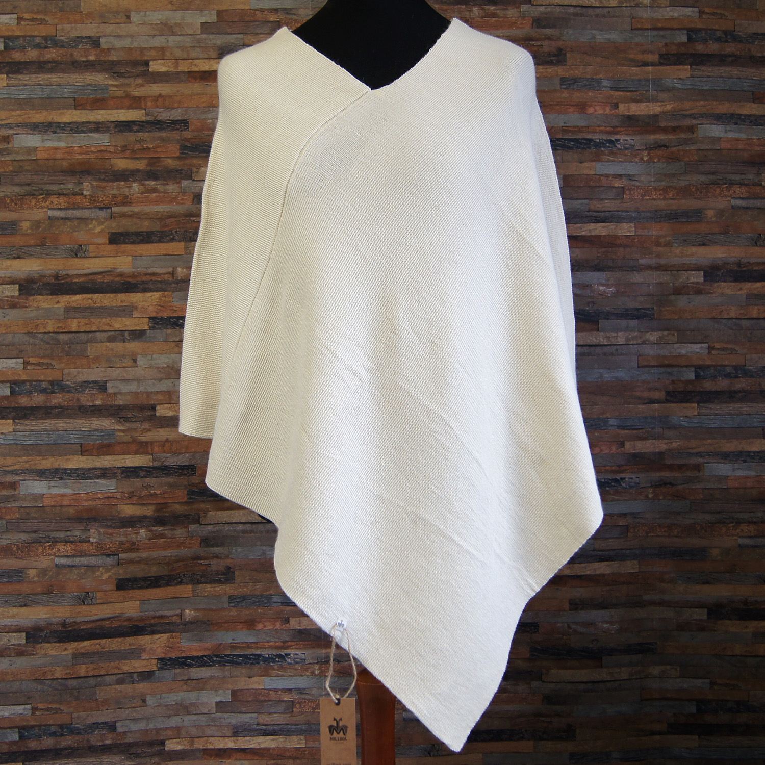 Poncho NEW YORK, Farbe/colour: weiß/white eco